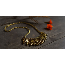 Prabha . प्रभा | Brass Dhokra Necklace - C