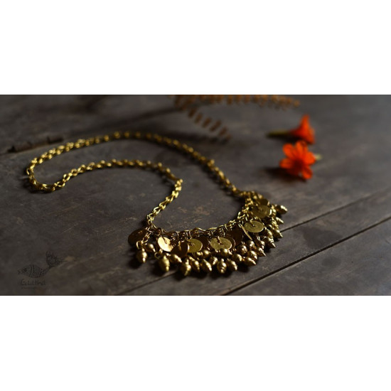 handmade dholra brass necklace