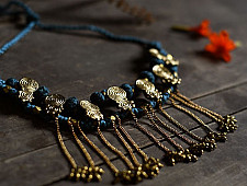 Prabha . प्रभा | Brass Dhokra Necklace With Earring Set