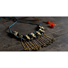 Prabha . प्रभा | Brass Dhokra Necklace With Earring Set