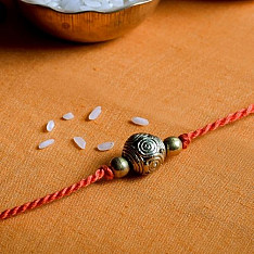 Dhokra Brass ❂ Handmade Rakhi - N