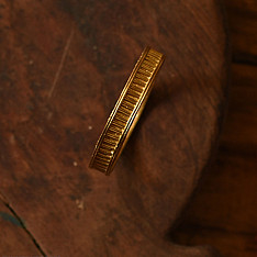 Prabha . प्रभा | Dhokra Brass Bangle  (Two Sizes in Option )
