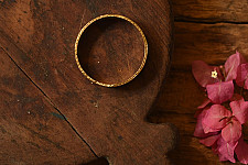 Prabha . प्रभा | Dhokra Brass Bangle  (Two Sizes in Option )