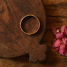 Prabha . प्रभा | Dhokra Brass Bangle  (Two Sizes in Option )