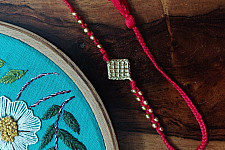 Dhokra Brass ❂ Handmade Rakhi - J