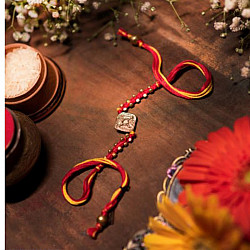 Dhokra Brass ❂ Handmade Rakhi - B