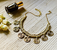 Prabha . प्रभा | Dhokra ~ Brass Necklace 11