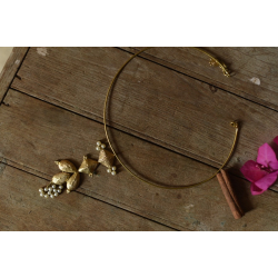 Prabha . प्रभा ❄ Brass Dhokra Hasali Necklace