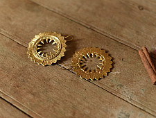 Prabha . प्रभा ❄ Brass Dhokra Earring - Ear Spike 