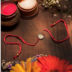 Dhokra Brass ❂ Handmade Simple Rakhi 