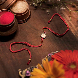 Dhokra Brass ❂ Handmade Simple Rakhi 