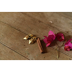 Prabha . प्रभा ❄ Brass Dhokra Stud Earring