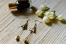 Prabha . प्रभा | Boho Dhokra Brass Earring