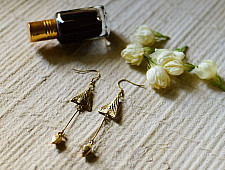 Prabha . प्रभा | Boho Dhokra Brass Earring