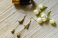 Prabha . प्रभा | Boho Dhokra Brass Earring