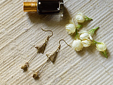 Prabha . प्रभा | Boho Dhokra Brass Earring