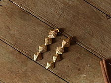 Prabha . प्रभा ❄ Brass Dhokra Long Earring