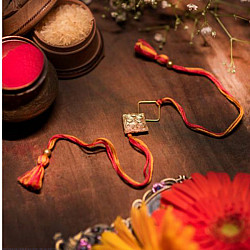 Dhokra Brass ❂ Handmade Rakhi - C