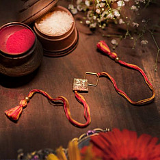 Dhokra Brass ❂ Handmade Rakhi - C