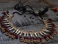 Prabha . प्रभा | Brass Dhokra Necklace - 2 Back Side Pics