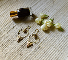 Prabha . प्रभा | Unique Dhokra Brass Earring