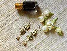 Prabha . प्रभा | Dhokra Brass Earring  : 19