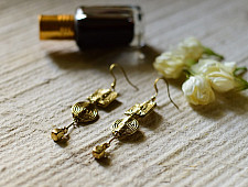 Prabha . प्रभा | Dhokra Brass Earring  : 19