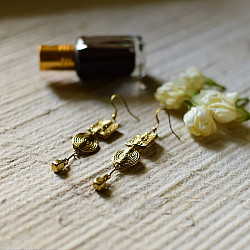 Prabha . प्रभा | Dhokra Brass Earring  : 19