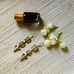 Prabha . प्रभा | Dhokra Brass Earring : 20