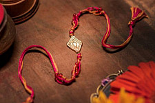 Dhokra Brass ❂ Handmade Rakhi - H