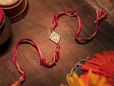 Dhokra Brass ❂ Handmade Rakhi - H