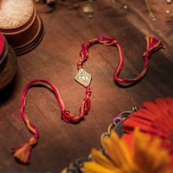 Dhokra Brass ❂ Handmade Rakhi - H