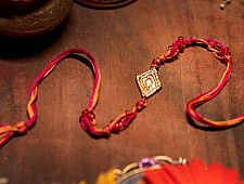 Dhokra Brass ❂ Handmade Rakhi - H