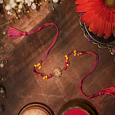 Dhokra Brass ❂ Handmade Rakhi - I