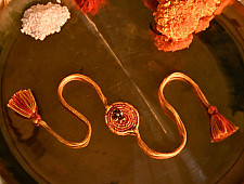 Dhokra Brass ❂ Handmade Rakhi - Chakra