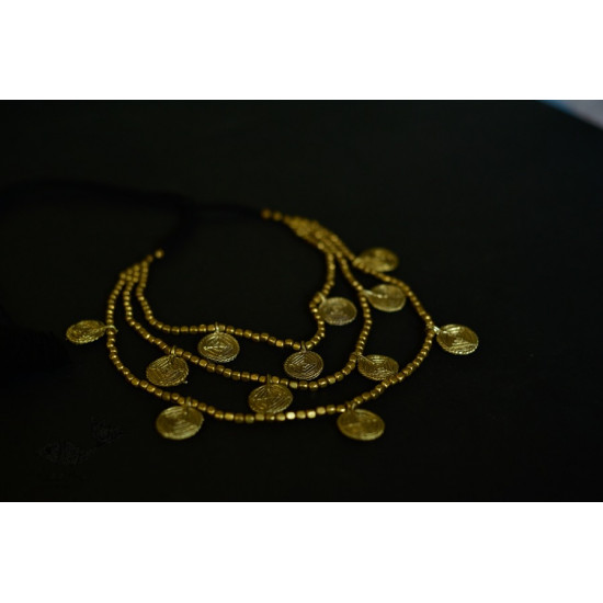 handmade dholra brass necklace