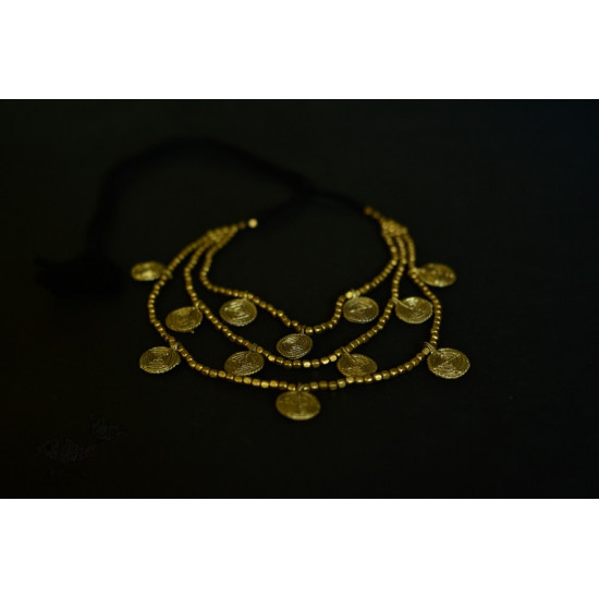 handmade dholra brass necklace