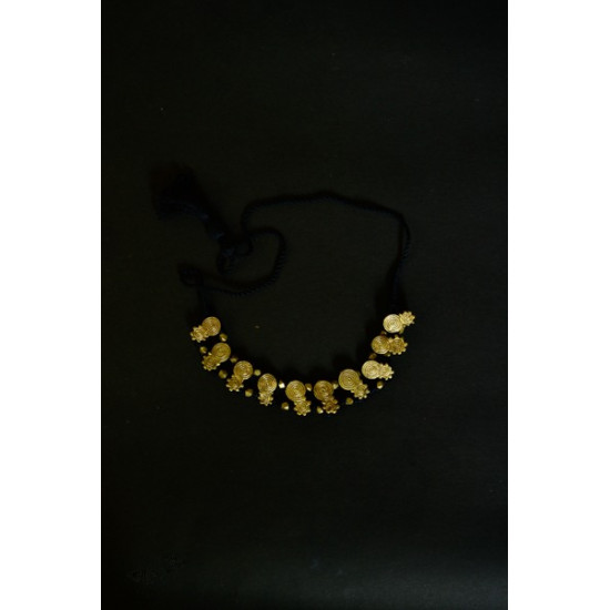 handmade dholra brass necklace