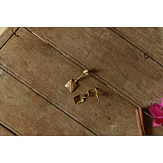 Prabha . प्रभा ❄ Brass Dhokra Earring - Dangler 