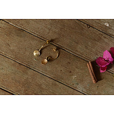 Prabha . प्रभा ❄ Handmade Brass Dhokra Earring - Dangler 