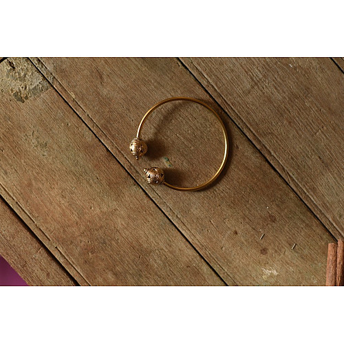 Hand Embroidered Fabart Beadwork Ring by Rangila Dhaga (Adjustable)