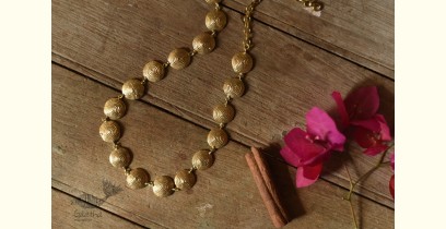Prabha . प्रभा ❄ Brass Dhokra Handmade Necklace - Circle Design