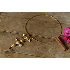 Prabha . प्रभा ❄ Handmade Brass Dhokra - Hasali Type Necklace