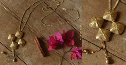 Prabha . प्रभा ❄ Brass Dhokra Handmade Long Necklace