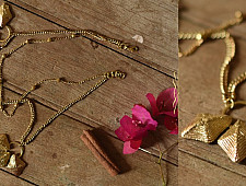 Prabha . प्रभा ❄ Brass Dhokra Handmade Two Layered Necklace