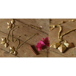 Prabha . प्रभा ❄ Brass Dhokra Handmade Two Layered Necklace