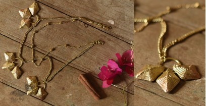 Prabha . प्रभा ❄ Brass Dhokra Handmade Two Layered Necklace