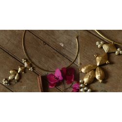 Prabha . प्रभा ❄ Brass Dhokra Hasali Necklace