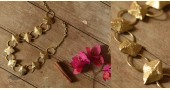 handmade Brass Dhokra Necklace - Diamond & Circle