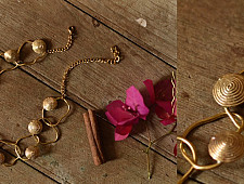 Prabha . प्रभा ❄ Brass Handmade Dhokra - Necklace